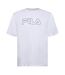 Mens Harrison Logo Cotton T-shirt White Fila-1