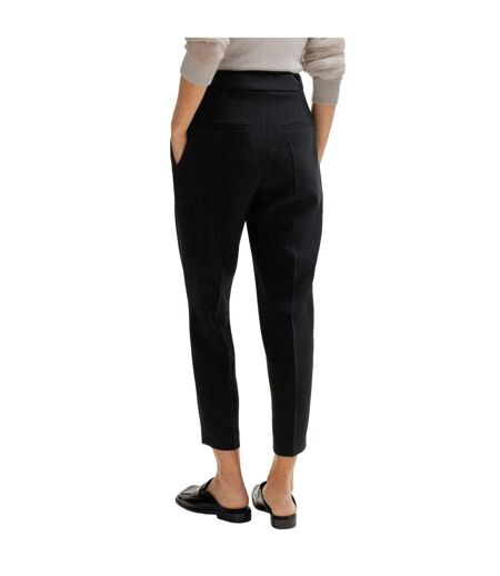 Womens/ladies Tapia Belted Regular Trousers Black Boss