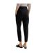 Womens/ladies Tapia Belted Regular Trousers Black Boss-2
