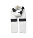 Echarpe rayure blanc/noir femme pieces sana scarf 17150468-1
