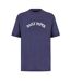 T-shirt Manches Courtes Motif/style Logo Courbé Partu Homme Gris Daily Paper-2