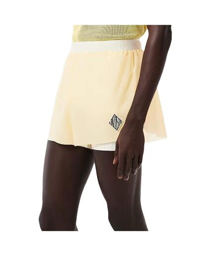 Short jaune homme lacoste runway sheer