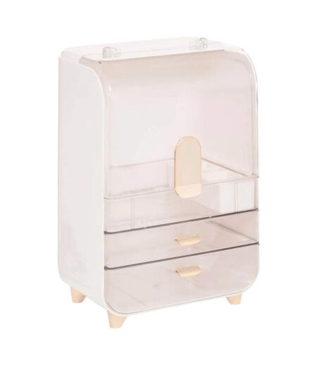 Organiseur 2 Tiroirs Sara 35cm Blanc