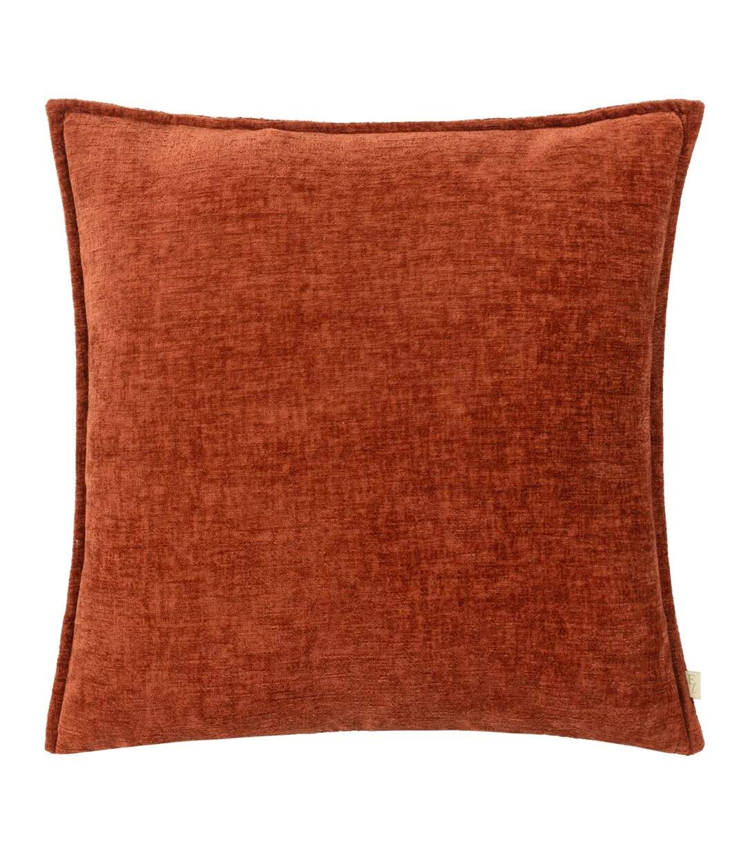 Buxton reversible square cushion cover 50cm x 50cm burnt orange Evans Lichfield