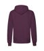 Sweat À Capuche Classic Homme Bordeaux Fruit Of The Loom-2