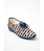 Derbies lacées toile compensées-1