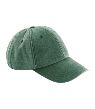 Beechfield® Unisex Low Profile Vintage Denim-Look Cap (Vintage Bottle Green) - UTBC3684