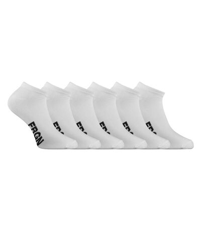 Lot de 6 paires de chaussettes tiges courtes homme Freegun blanc Freegun