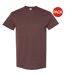 Lot De 5  T-shirts Manches Courtes Hommes Marron Gildan-1