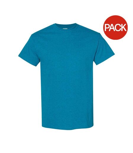 Lot De 5  T-shirts Manches Courtes Hommes Saphir Chiné Gildan