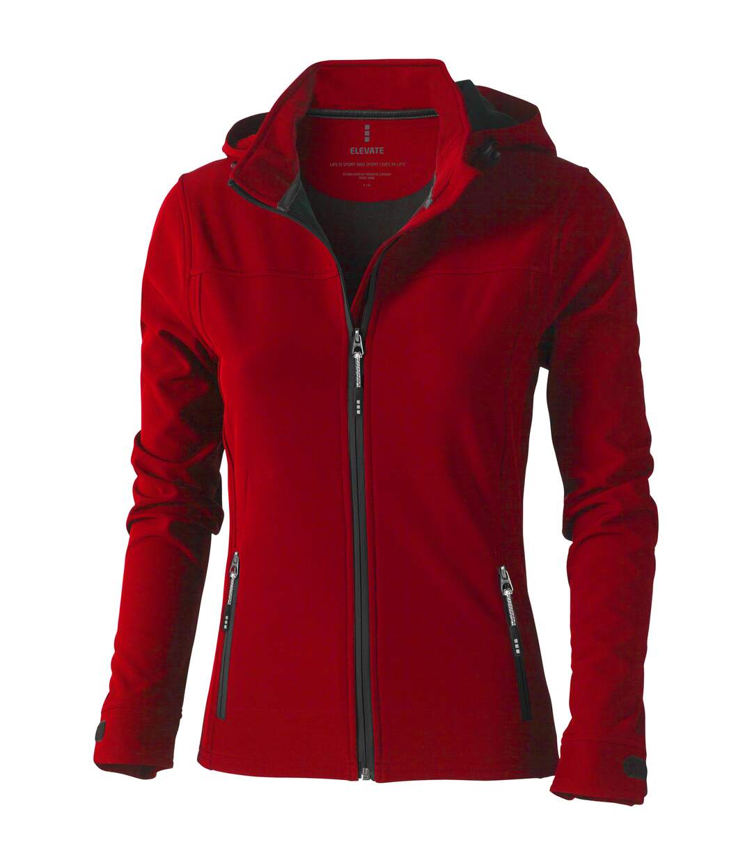 Langley veste softshell femme rouge Elevate-1