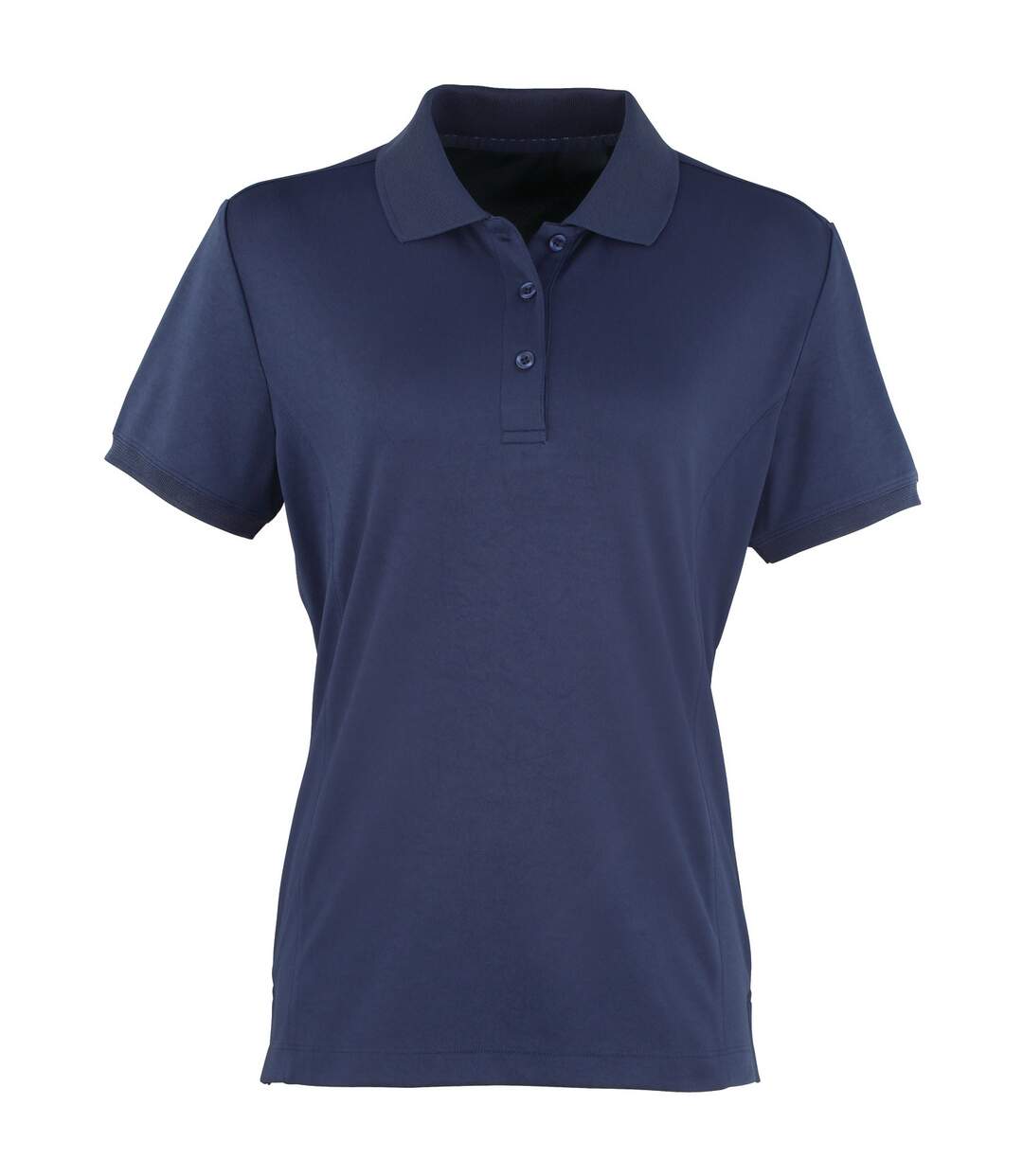 Premier Womens/Ladies Coolchecker Short Sleeve Pique Polo T-Shirt (Navy) - UTRW4402