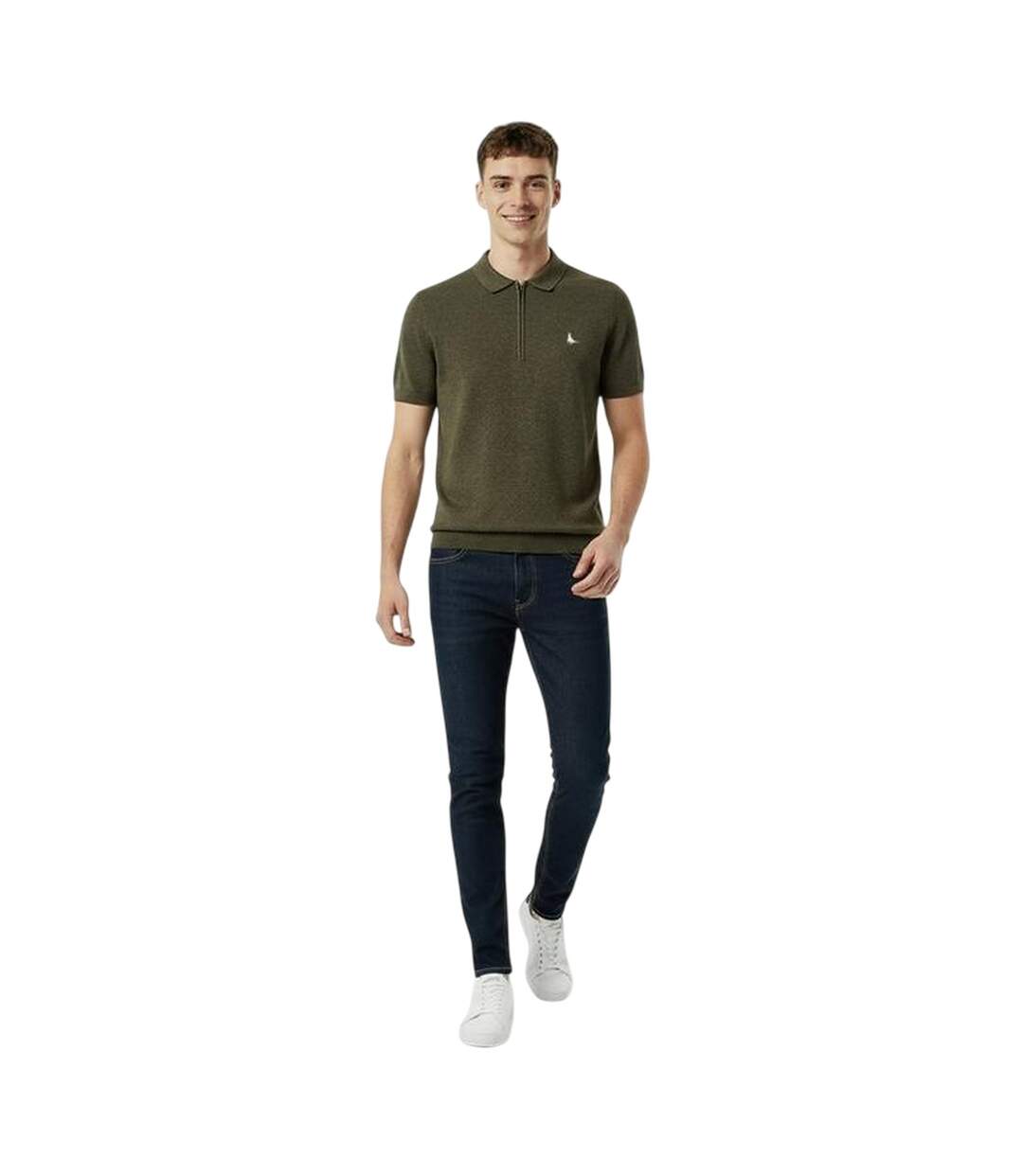 Polo Homme Gris Kaki Jack Wills-1