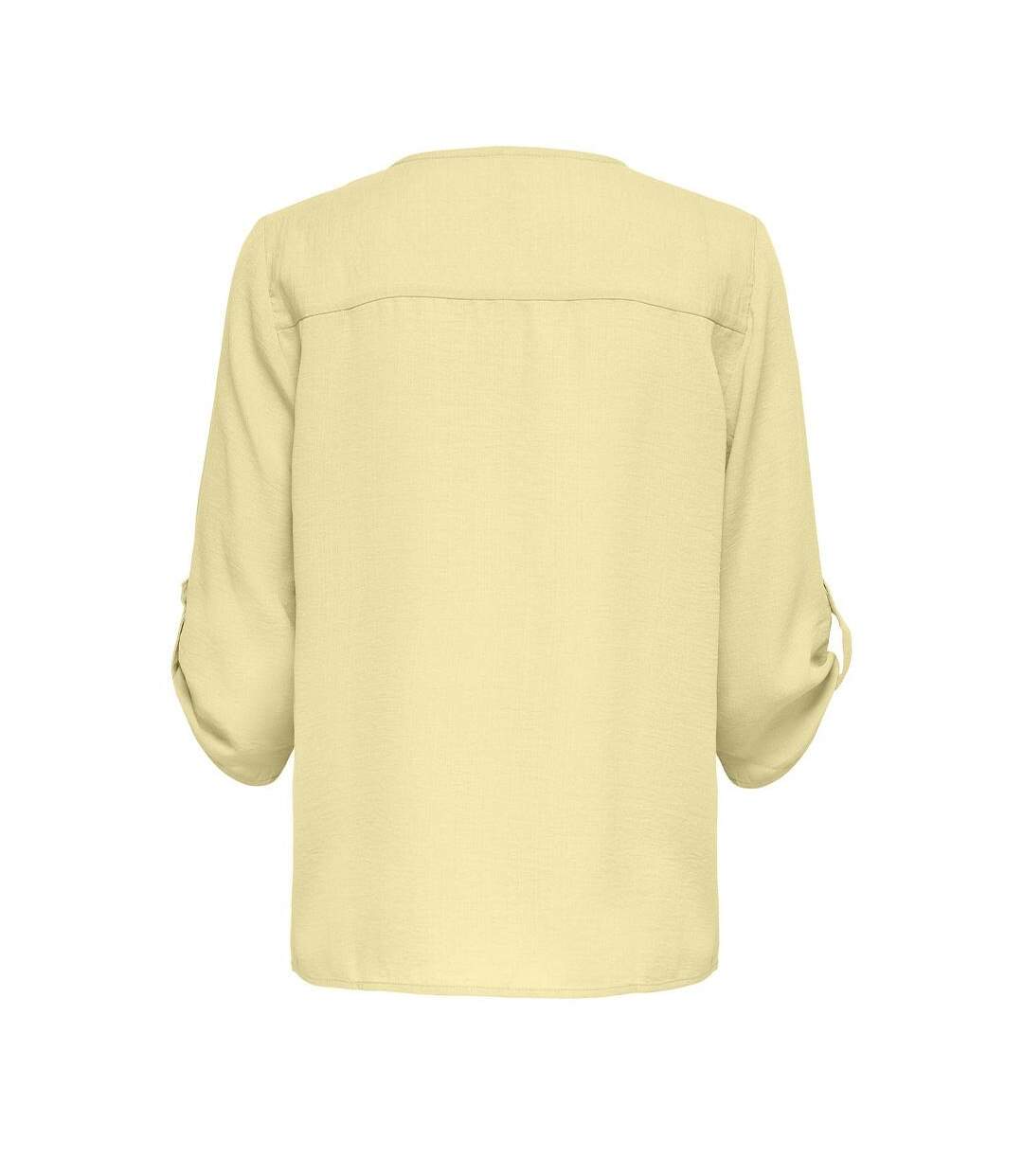 Blouse jaune femme jdy divyaa-2