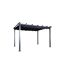 Pergola Avec Toit Lazio 395cm Noir-1