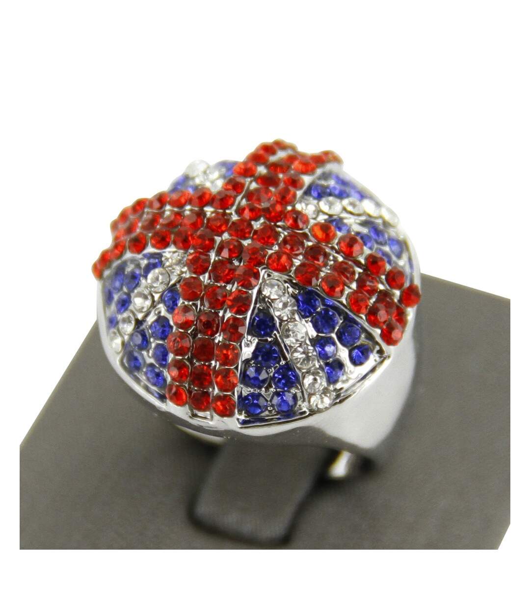 Belle Bague Union Jack Argent Femme DAPHNEE-1