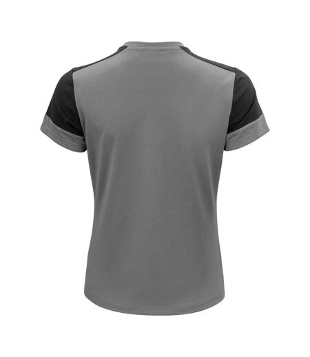 Womens/ladies T-shirt Anthracite Black Printer PRIME