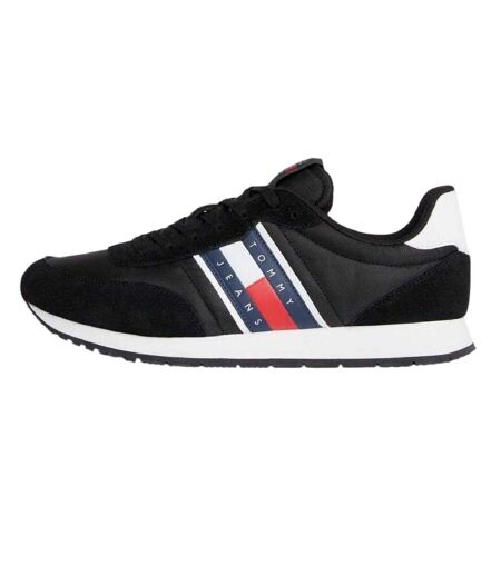 Baskets Course À Pied Motif/style Logo Et Drapeau Tjm Classic Homme Noir Blanc Tommy Jeans