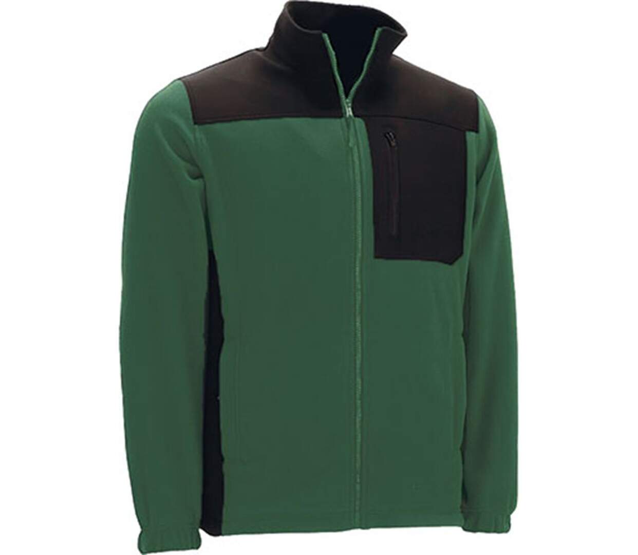 Polaire de travail - Homme - TYPHOON - vert bouteille et noir-1