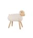 Statuette Mouton en Bois Chalet 45cm Blanc Cassé-2
