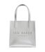 Icon Crinkle Tote Bag One Size Silver Metallic Ted Baker-1