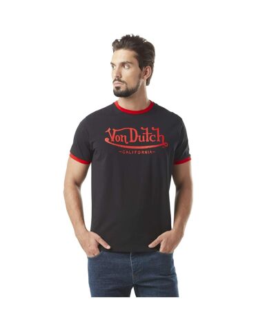 T-shit homme stretch en col V en contraste Blast Vondutch