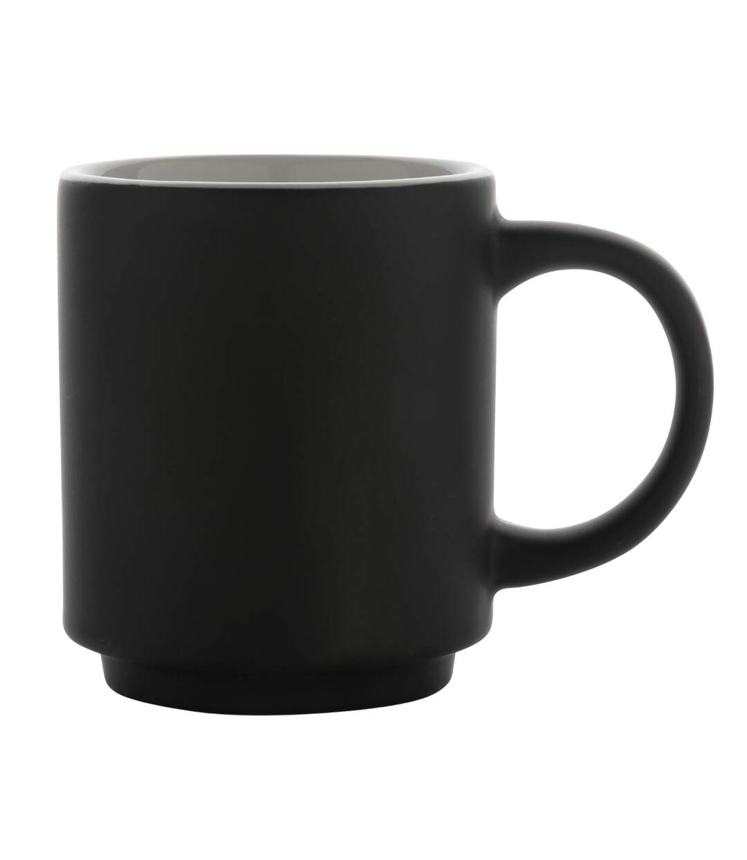 Stackable ceramic 180ml mug one size black/white XD Collection-3