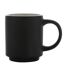 Stackable ceramic 180ml mug one size black/white XD Collection-3