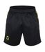 Short De Course Banda Too Hot Homme Noir Jaune Vif Kappa-1