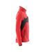 Mens Accelerate Fleece Jacket Traffic Red Black Mascot-2