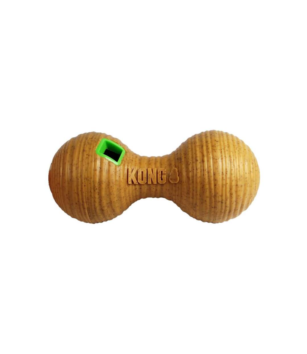 Dumbbell bamboo interactive dog toy m brown/green KONG-1