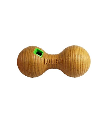 Dumbbell bamboo interactive dog toy m brown/green KONG