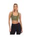 Womens/ladies Series-3 Active Sports Bra Khaki Green Skins-1
