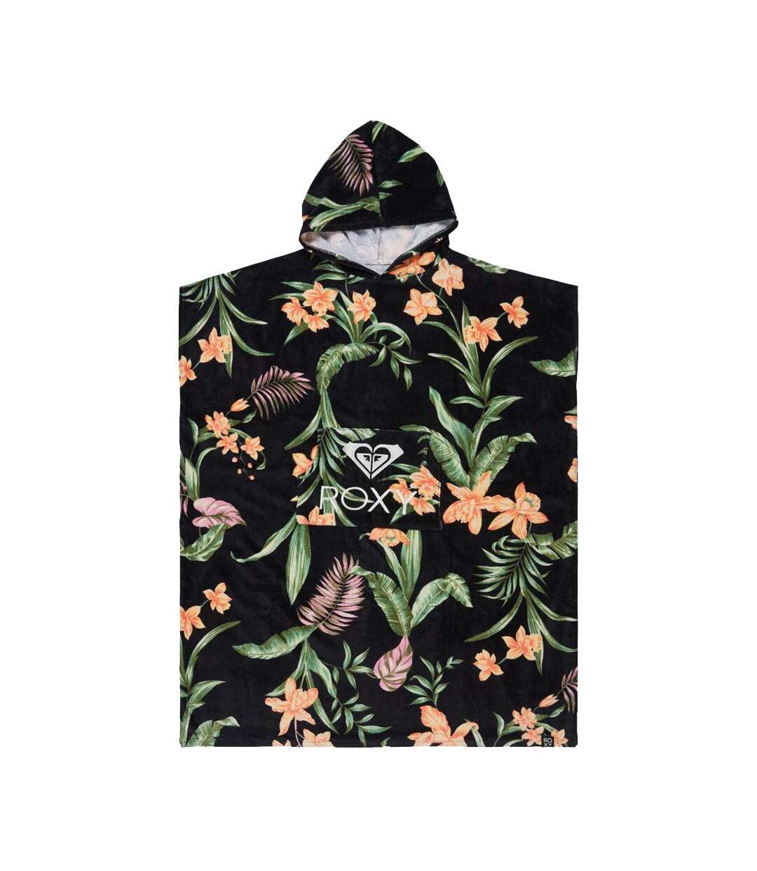 Poncho de surf noir/vert femme roxy stay magical - taille unique-1