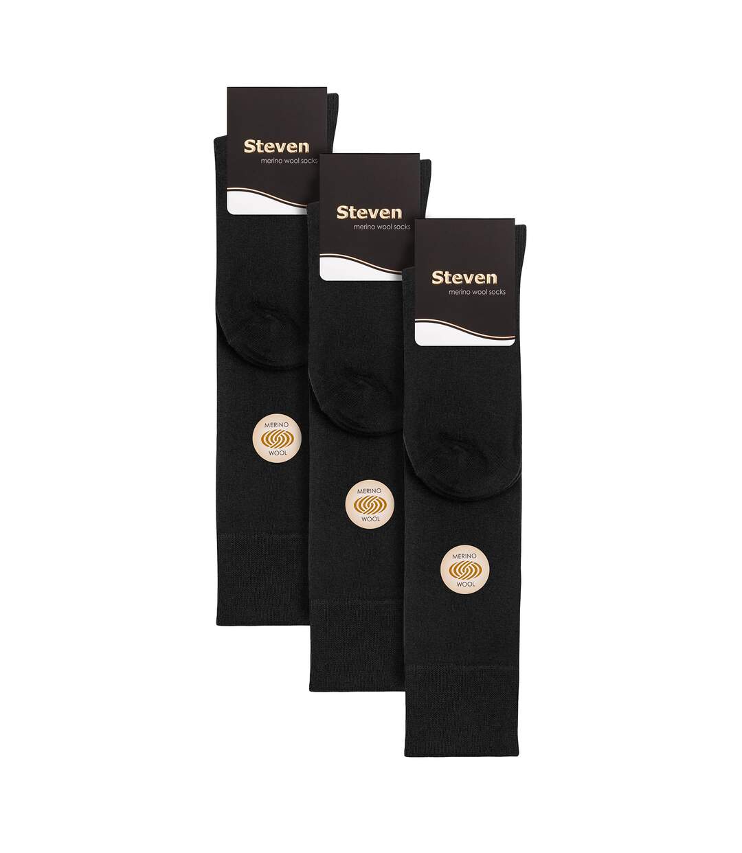 3 Pairs Mens Knee High Soft Breathable Merino Wool Socks-2