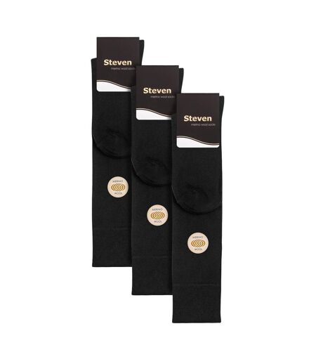 3 Pairs Mens Knee High Soft Breathable Merino Wool Socks