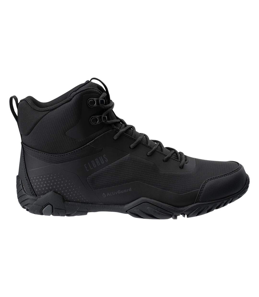 Mens Jefrey Activguard Mid Cut Hiking Boots Black Dark Grey Elbrus-2