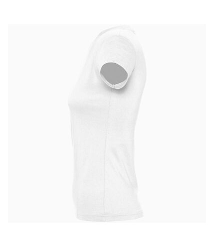 SOLS Womens/Ladies Imperial Heavy Short Sleeve Tee (White)
