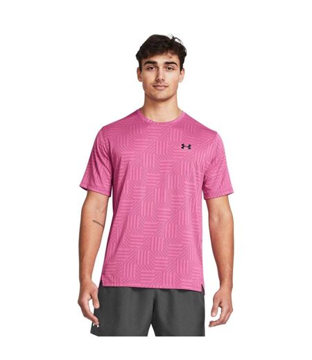 Mens Geotessa T-shirt Pink Under Armour