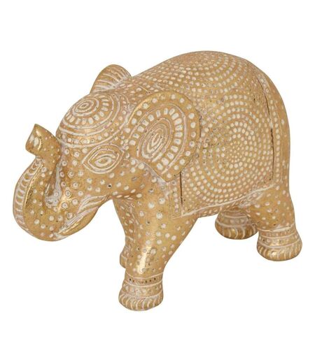 Statuette Éléphant en Résine Gajaj 11cm Doré