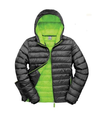 Result Urban Mens Snow Bird Padded Jacket (Black/Lime) - UTPC6679