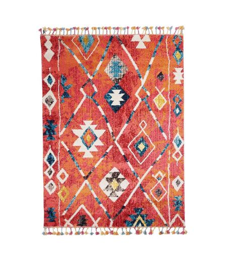 Tapis berbère tissé motifs tribaux BERBAL B