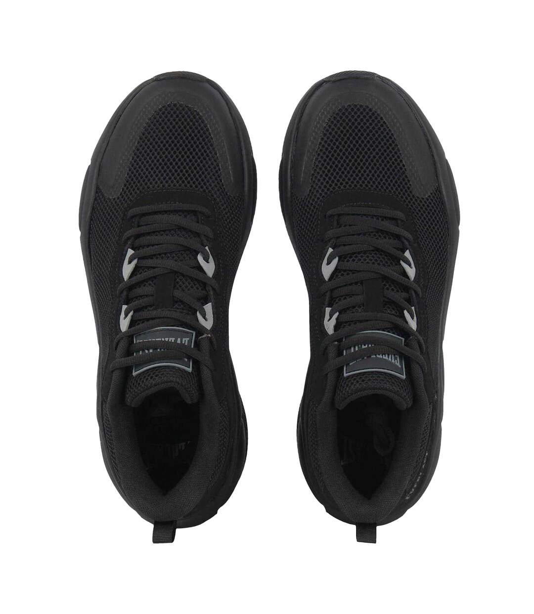 Mens Crossover Mesh Basketball Trainers Black Charcoal Everlast-3