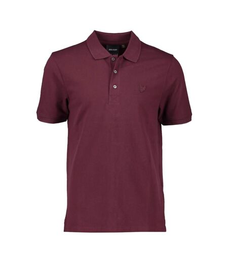 Polo Motif/style Aigle Tonal Homme Bordeaux Lyle & Scott