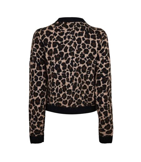 Womens/ladies Leopard Print Cardigan Leopard Tommy Jeans