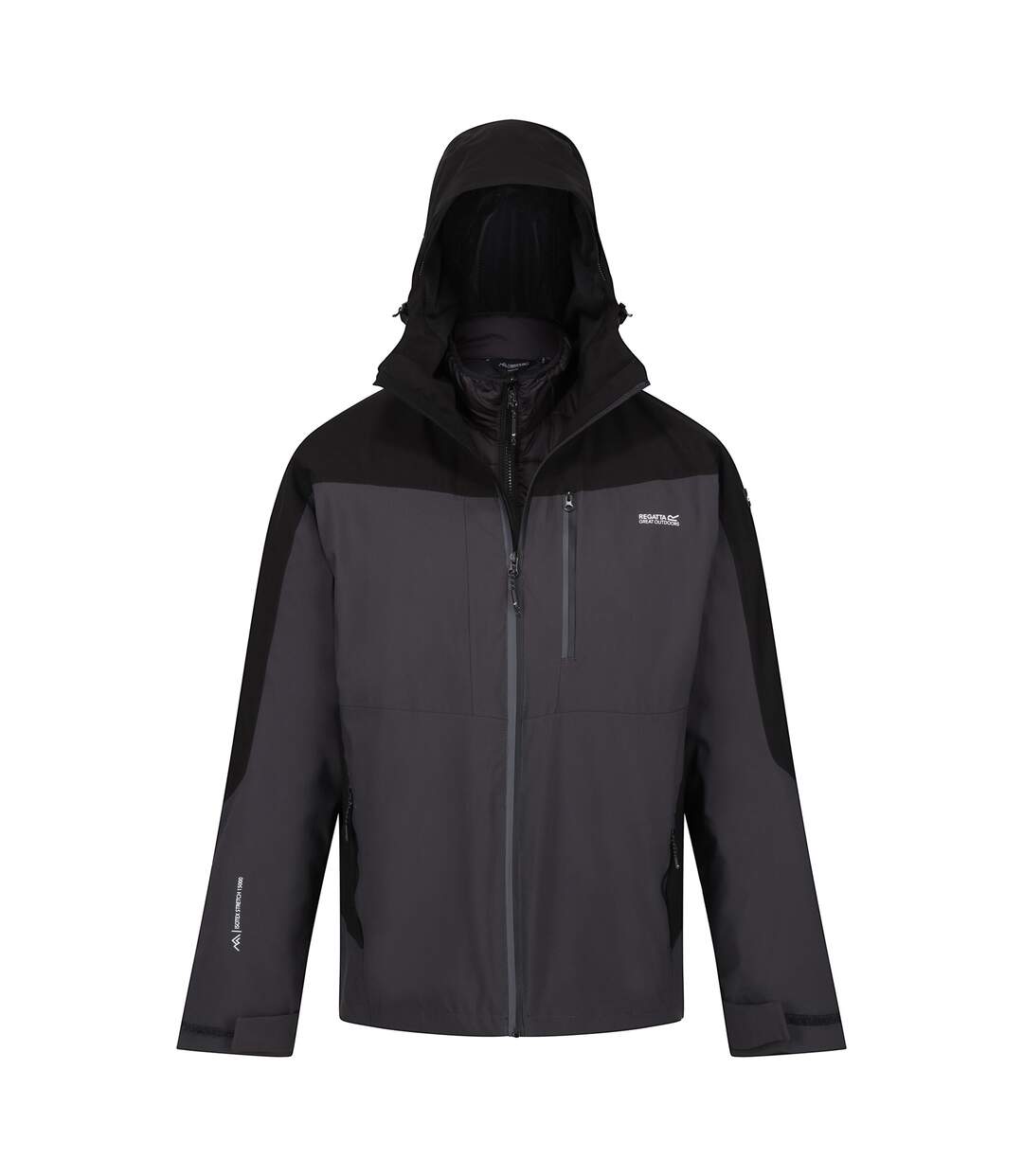 Veste imperméable wentwood homme cendre / noir Regatta-3