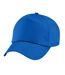 Casquette de baseball 100% coton enfant unisexe bleu roi vif Beechfield