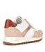 Womens/ladies Tabelya Leather Trainers Nude White Geox-2