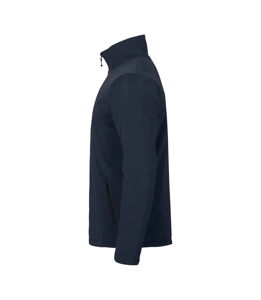 Mens Padded Soft Shell Jacket Fog Green Clique-3