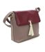Eastern Counties Leather Womens/Ladies Zada Leather Purse (Taupe/Burgundy) (One Size) - UTEL420